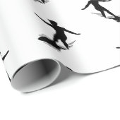 Surfbrett Surfmuster CUSTOM HINTERGRUNDFARBE Geschenkpapier (Rolleneckpunkt)