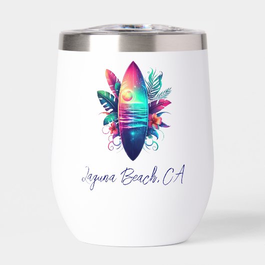 Surfbrett Tropischer Strand- (Vorderseite)