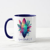 Surfbrett Tropischer Strand- Tasse (Links)