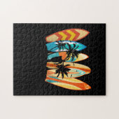 Surfbrett Vintag Classic Retro Puzzle (Horizontal)