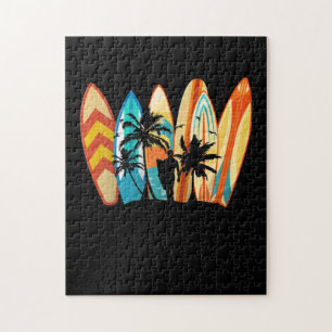 Surfbrett Vintag Classic Retro Puzzle
