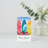 Surfbrett Visitenkarte (Stehend Vorderseite)