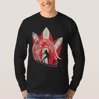Surfbrett Wellen Meer Wasser Sport Surfer Surfen S T-Shirt