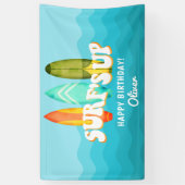 Surfbrett zum Geburtstag Banner (Vertikal)