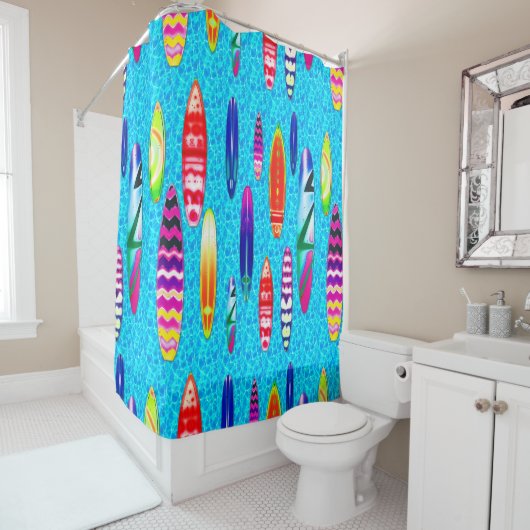 Surfbretter 1 duschvorhang (Beispiel)