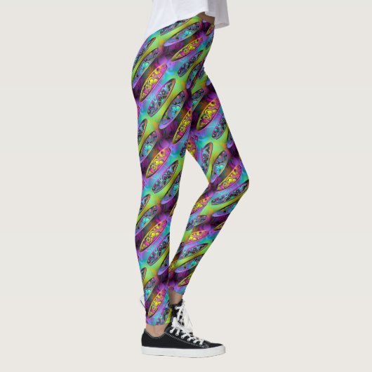 Surfbretter 2A-2D Bildoptionen Leggings (Rechts)