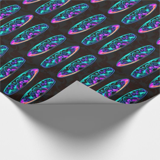 Surfbretter, 2D-Wrackpapier Geschenkpapier (Ecke)