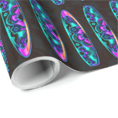 Surfbretter, 2D-Wrackpapier Geschenkpapier (Rolleneckpunkt)