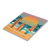 Surfbretter am Strand von Tropical Beach Fliese (Seite)