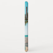 Surfbretter am Strand werfen Kissen Case-Mate iPhone Hülle (Hinten/Links)