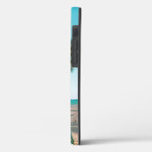 Surfbretter am Strand werfen Kissen Case-Mate iPhone Hülle (Rückseite / Links)