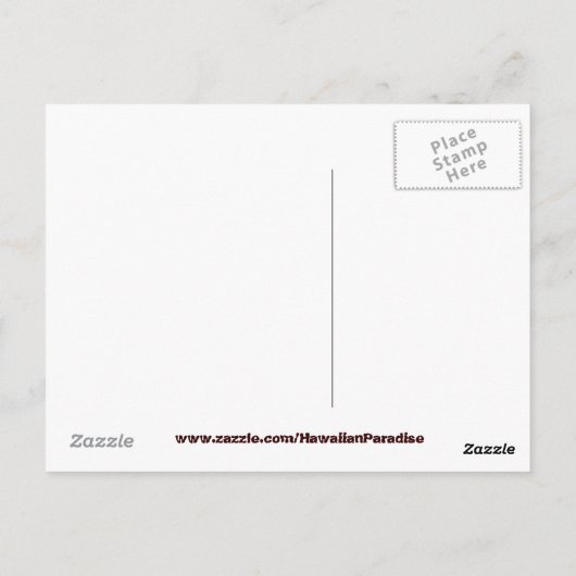 Surfbretter am Waikiki Beach Postcard Postkarte (Rückseite)