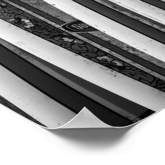 Surfbretter auf Beach Rack Coastal Art Poster (Ecke)