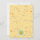 Surfbretter auf dem Kindergeburtstag Beach Party Einladung (Rückseite)