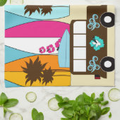 Surfbretter Beach Bum Surfing Hippie Vans Geschirrtuch (Gefaltet)