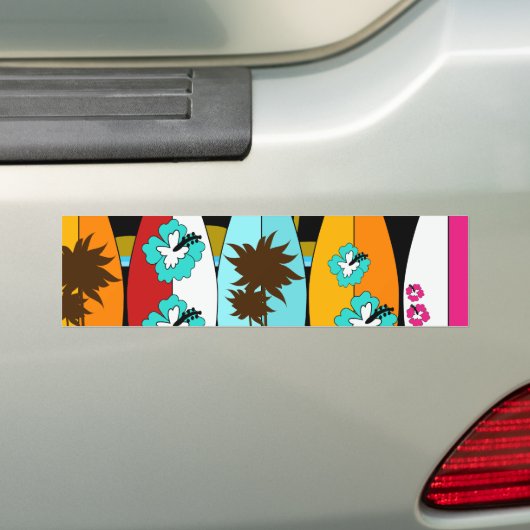 Surfbretter Beach Bum Surfing Surfer Hippie Vans Autoaufkleber (Auf Auto)
