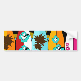 Surfbretter Beach Bum Surfing Surfer Hippie Vans Autoaufkleber