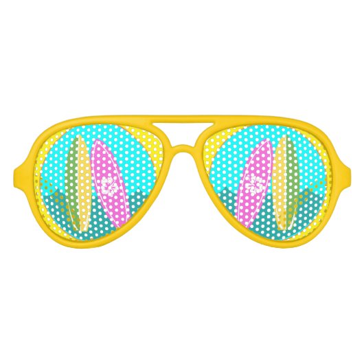 Surfbretter Fun Surfen Beach Party Partybrille (Vorderseite)