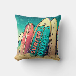 Surfbretter für Surfer-Typ Kissen