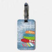 Surfbretter - Gepäckmarke Gepäckanhänger (Rückseite vertikal)