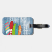 Surfbretter - Gepäckmarke Gepäckanhänger (Rückseite horizontal)