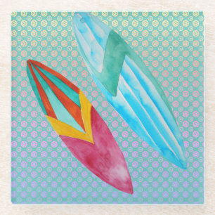 Surfbretter Glasuntersetzer