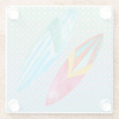 Surfbretter Glasuntersetzer (Rückseite)