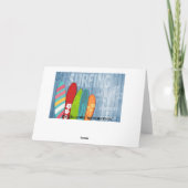 Surfbretter Grußkarte Karte (Rückseite)