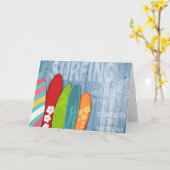 Surfbretter Grußkarte Karte (Gelbe Blume)