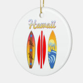 Surfbretter Hawaii Keramik Ornament (Links)