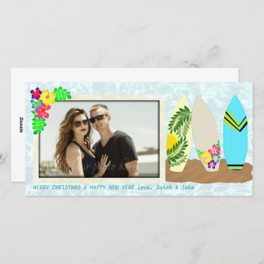 Surfbretter Hawaiian Weihnachten (Vorne/Hinten)