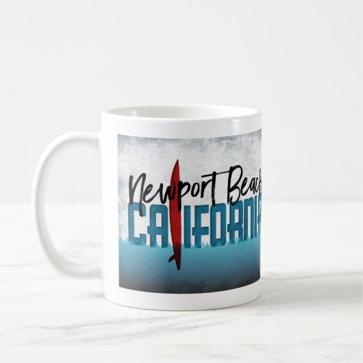 Surfbretter in Newport Beach California Kaffeetasse (Links)