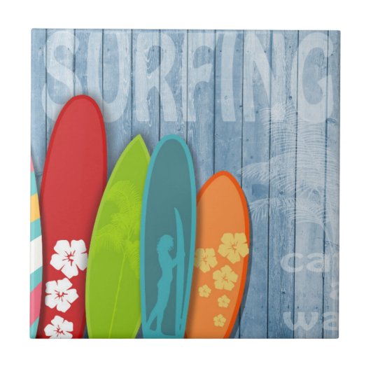 Surfbretter Keramik Tile Fliese (Vorderseite)