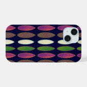 Surfbretter mit coolen Mustern iPhone 15 Hülle (Rückseite (Horizontal))