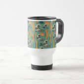 Surfbretter & Ocean Waves Tasse (VorderseiteRechts)