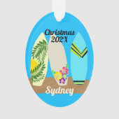 Surfbretter Personalisiert Fotovorlage Weihnachten Ornament (Vorderseite)