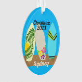 Surfbretter Personalisiert Fotovorlage Weihnachten Ornament (Vorderseite)