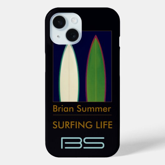 Surfbretter personalisiert zum Thema Surfen Case-Mate iPhone Hülle (Rückseite)