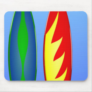 Surfbretter Retro-Surfen Mousepad