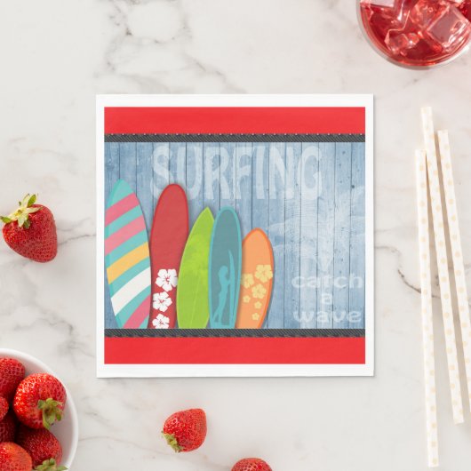 Surfbretter Serviette (Beispiel)