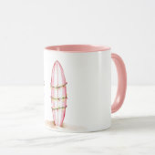 Surfbretter Strandlichter Tasse (VorderseiteRechts)