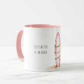 Surfbretter Strandlichter Tasse (Vorderseite Links)