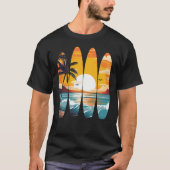 Surfbretter Sunset T-Shirt (Vorderseite)