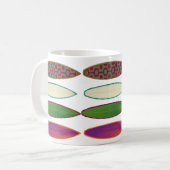 Surfbretter ~ Surfen Kaffeetasse (Vorderseite Links)