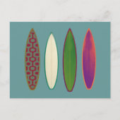 Surfbretter ~ Surfen Postkarte (Vorderseite)