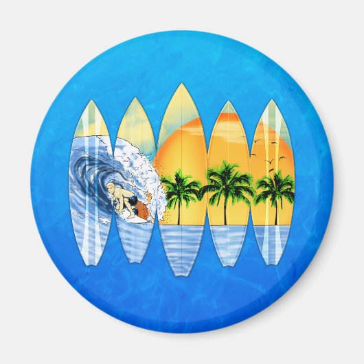 Surfbretter und Surfbretter Magnet (Vorne)