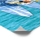 Surfbretter und Surfbretter Poster (Ecke)