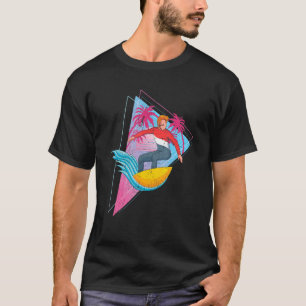 Surfbretter Wellenreiten Palmen Trees Tropical Syn T-Shirt