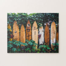 Surfbretter-Zaun in Hawaii