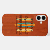 Surfbretter zeichnen Monogramm Hawaiian Surfboards Case-Mate iPhone Hülle (Rückseite (Horizontal))